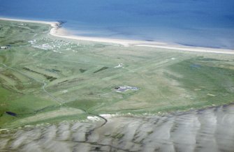 Aerial view of Dornoch Airfield, East Sutherland, looking NE.