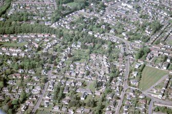 Aerial view of Drummond, Inverness, looking NNE.