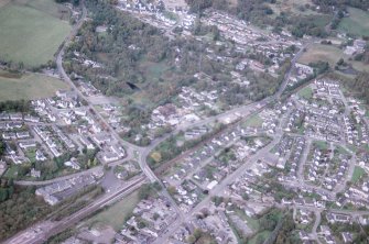 Aerial view of Muir of Ord, Easter Ross, looking NW.