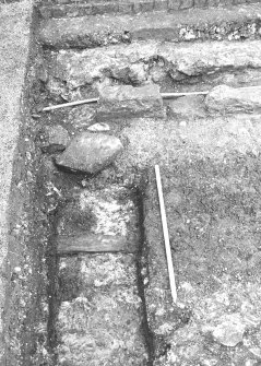 Newark Castle
Frame 27 - Eastward extension of Trench A - from east
Frame 29 - Trench B during excavation - from east