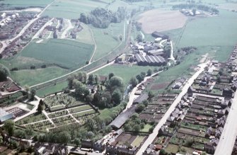 Aerial view of Keith, Moray, looking SSW.