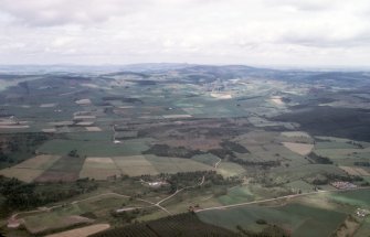 Aerial view of township, Coraldie near Laggan looking NNE.