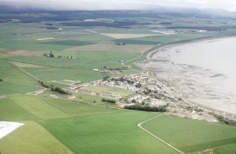 Aerial view of Ardersier, W of Nairn, looking SW.