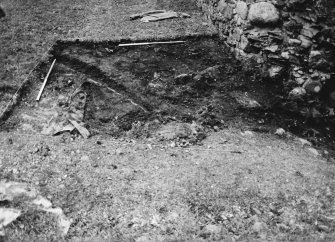 Inverlochy Castle
Frame 3 - South end of seagate trench after removal of topsoil; from east

