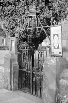 Episcopal Church, gate, Lockerbie Burgh