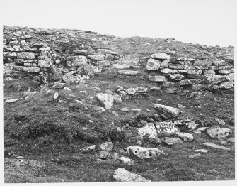Carn Liath Broch, Dunrobin, Sutherlan, Survey of Masonary, exteriors and interiors