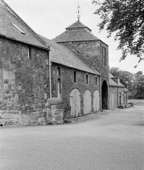 General view of dovecot and steading, Harelaw, Longniddry, from south east.