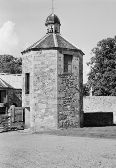 General view of Keith Marischal House dovecot from south.