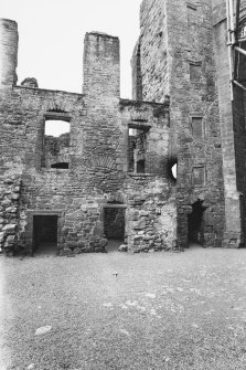 Caerlaverock Castle, Courtyard Elevation of West Block