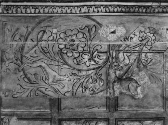 Kinneil House.  Painted Decoration in Barrell Room