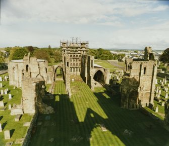 Elgin Cathedral View from Main Tower, West AM/IAM DH 6/86