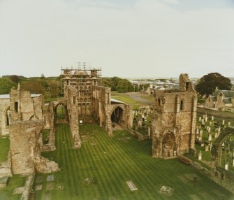 Elgin Cathedral View from Main Tower, West AM/IAM DH 6/86
