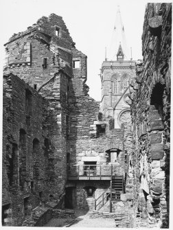Kirkwall Bishop's Palace Gen Views and staircase