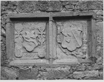Auchindoir Old Kirk By Lumsden.  Exterior Views + Heraldic Panels