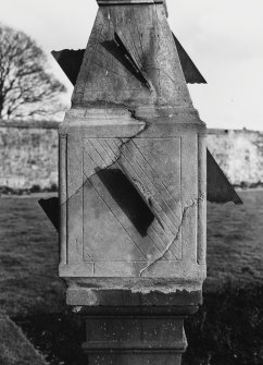 Aberdour Castle, Sundial in Garden
