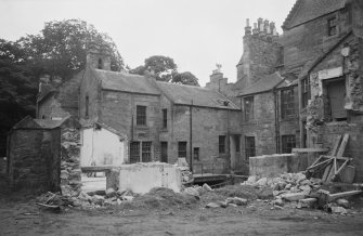 View of Luffness House after demolition.