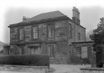 General view of St John's Rectory, 11 Grange Road, Alloa, from south east.