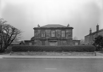 General view of St John's Rectory, 11 Grange Road, Alloa, from south.