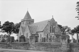General view of Aberlady Parish Church from south east.
