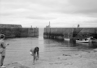 View of harbour, Cellardyke, from north.