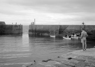 View of harbour, Cellardyke, from north.