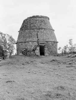 General view of Waughton Castle dovecot.