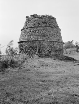 General view of Waughton Castle dovecot.