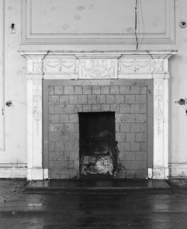 Detail of fireplace.