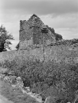 General view of Saltcoats Castle dovecot from south west.