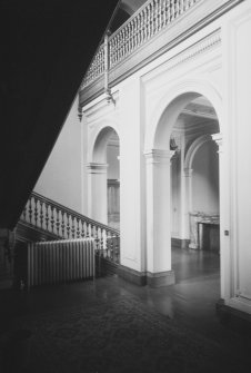 Interior view of Mayfield House showing archway in hall.
