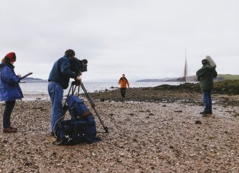 Personnel Making Rothesay Castle Video With Dougie Vipond