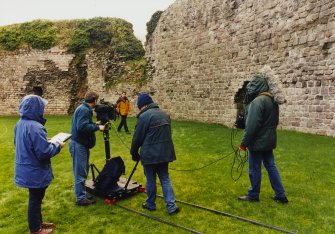 Personnel Making Rothesay Castle Video With Dougie Vipond