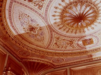 Taymouth Castle Nr Aberfeldy, Perthshire.  Breakfast Room Ceiling