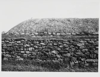Arnol, Isle of Lewis.  Gen + Details Thatched Roofs Before Rethatching Blackhouse