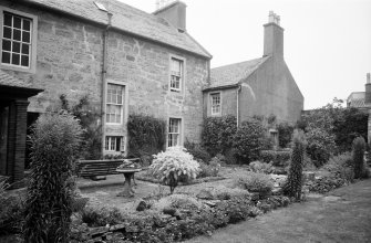 View of Barns House and garden, Ayr, from south east.