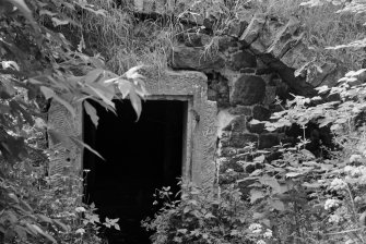 Detail of entrance to ice house, Fullarton House.