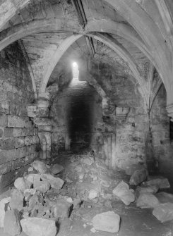 Interior view of Old Tulliallan Castle showing east chamber.