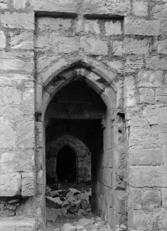 View of entrance door, Old Tulliallan Castle.