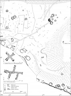 Plan of Strone Hill complex 