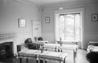 Interior.
View of the White dining room.