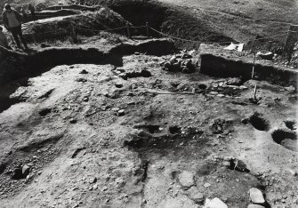 Fort Cullykhan, Gambrie, Banffshire Entrance Excavation From Scaffold