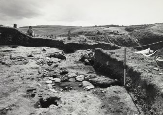Fort Cullykhan, Gambrie, Banffshire Entrance Excavation From Scaffold