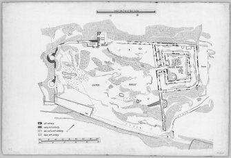 Photographic copy of plan of site.