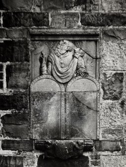 Fraserburgh South Parish Church Ten Commandments Stone & Fraser Heraldic Panel