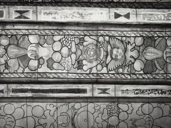 Old Gala House painted ceiling