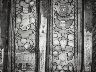 Old Gala House painted ceiling