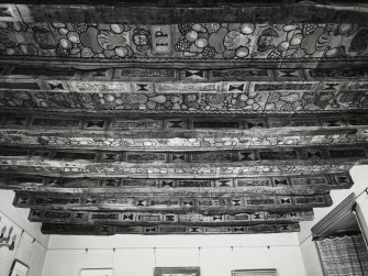Old Gala House painted ceiling