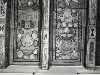 Old Gala House painted ceiling