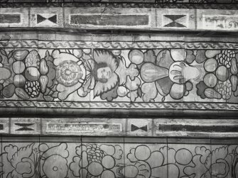 Old Gala House painted ceiling
