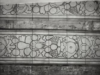 Old Gala House painted ceiling